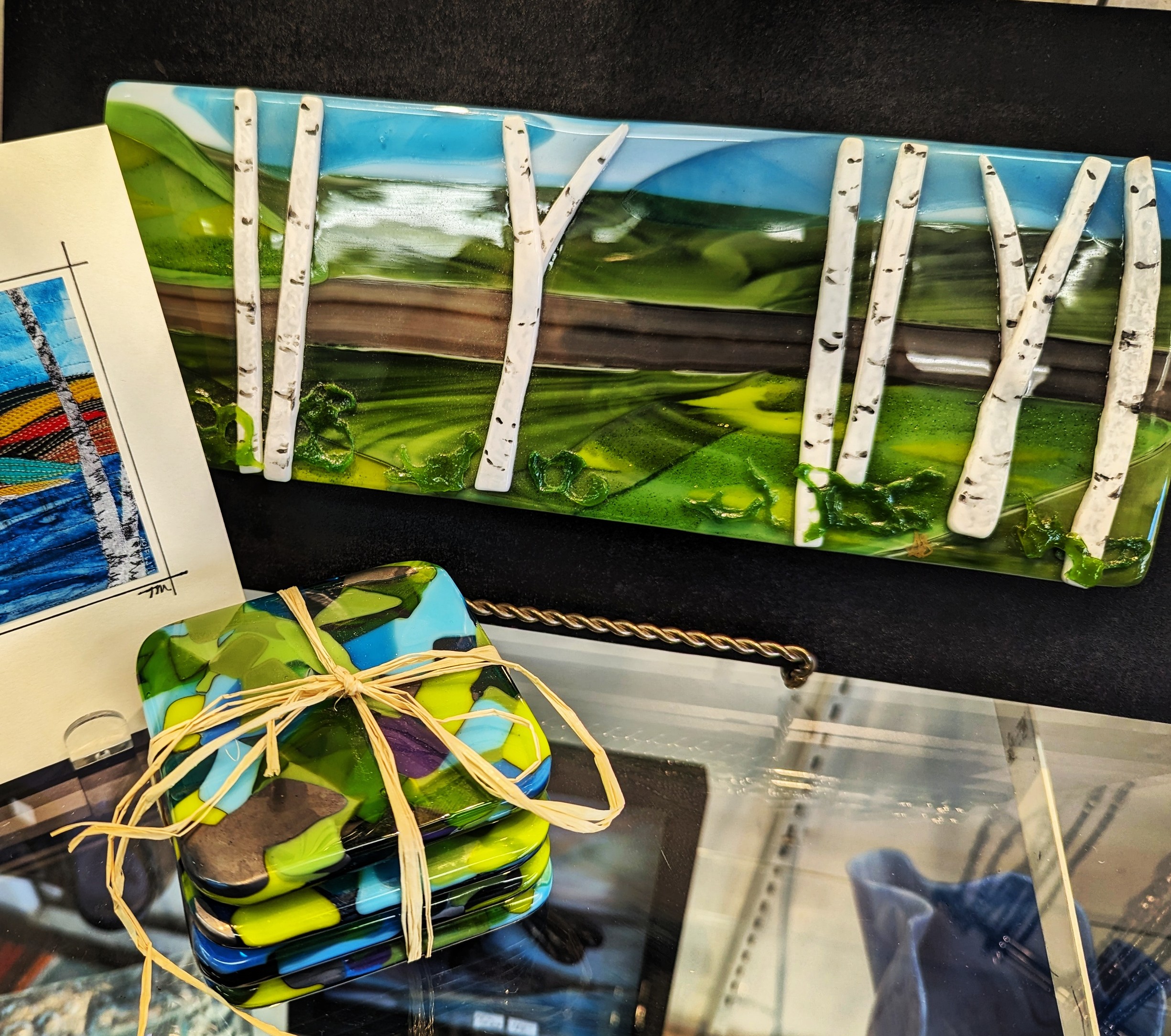 Glass art by Angela Sirrs